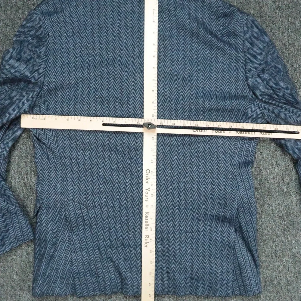 Brooks Brothers Blazer Mens 40S Blue Herringbone Regent Fit Linen Blend Stretch
